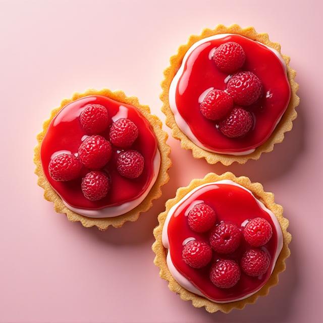 Seasonal Fruit Tarts with glazed berries