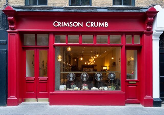 Crimson Crumb Bakery Storefront in London